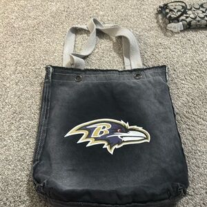 Baltimore Ravens distressed tote bag